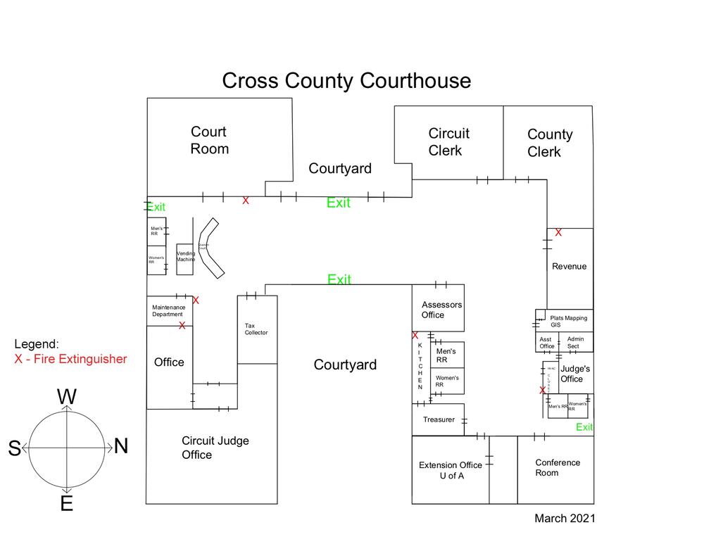 courtroom layout